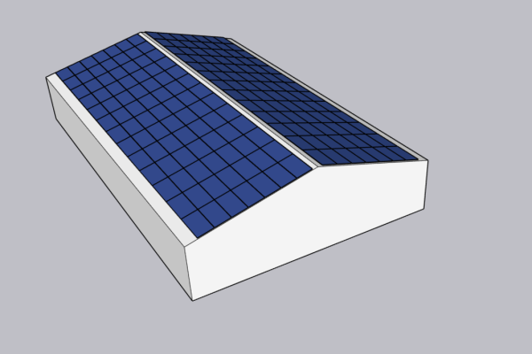 bi pente symétrique